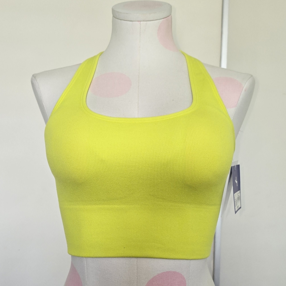 JoyLab Small Seamless Yellow Sports Bra NWT